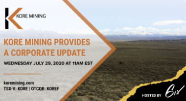 KORE Mining - KORE Mining Provides a Corporate Update