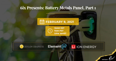 6IX BATTERY V2 - Battery Metals Panel, Part 1